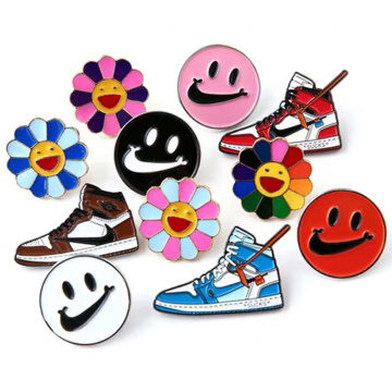 Custom Soft Enamel Basketball Shoes Pin Badge