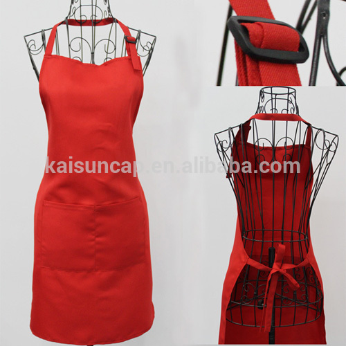 Hot sale 2014 new design TC material kitchen aprons with pocket in front