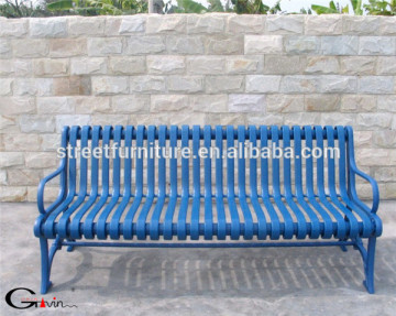 Modern wrought iron garden bench backrest bench