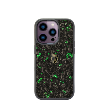 Official Licensed Lamborghini Green Special Forged Carbon Fiber Phone Case for iPhone 14 Pro