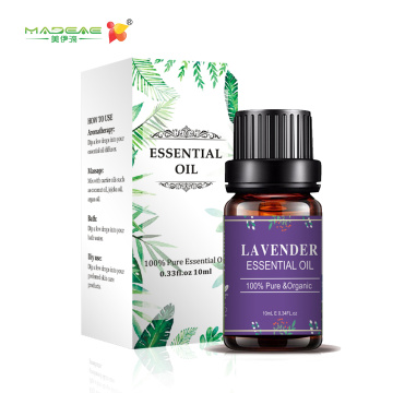 Óleos essenciais de aromaterapia com lavanda 100% Óleo essencial