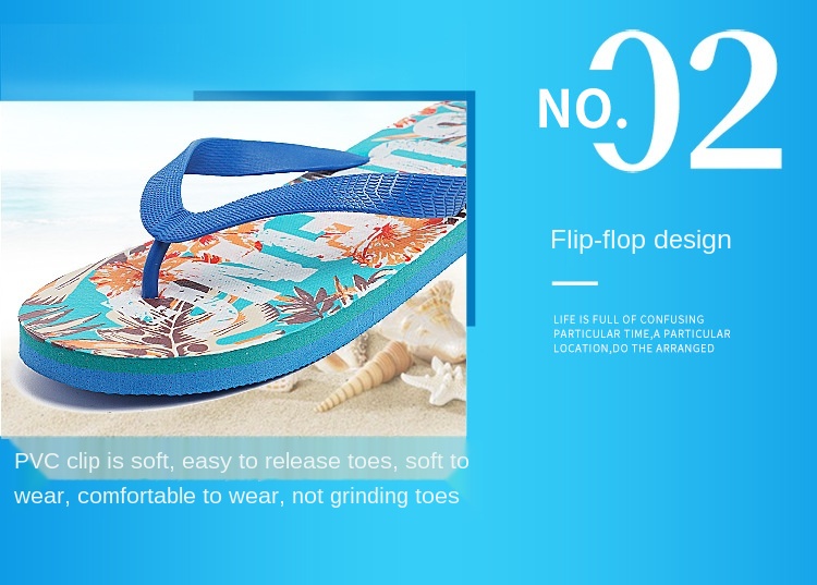 2021 summer new style flip flops casual sandals men's slippers beach slippers sandals wholesale