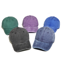 Custom OEM Baseball Caps with Distressed Look and Dad Hat Style