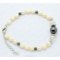 Bracelet en perles d&#39;hématite pour femmes