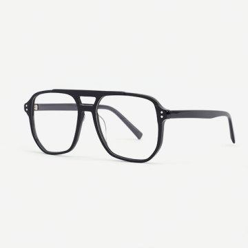 Geometric oversize l Acetate Men's Optical Frames 21A3112