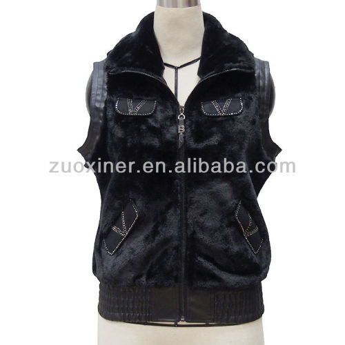 Ladies short fur waistcoat