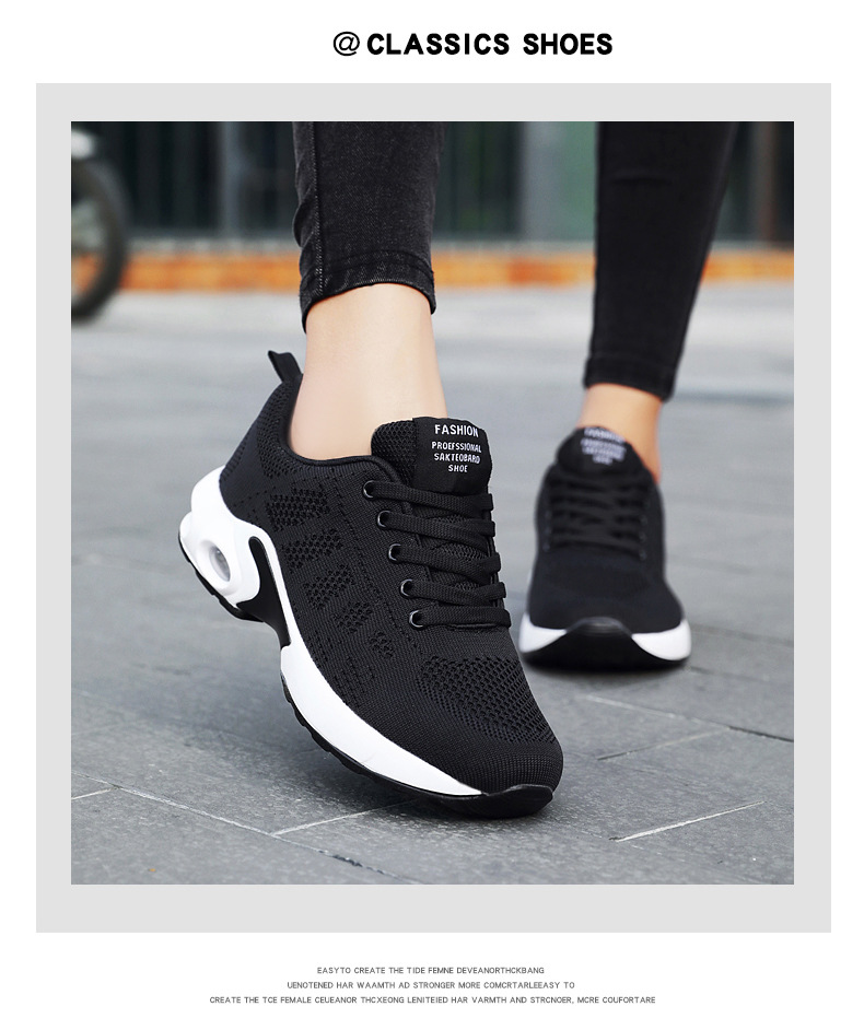 36-41 Breathable Casual Women's Sneakers Walking Sports Cushion Shoes for Women Anti-slip Sport Running Sneakers