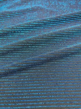 Knitted Nylon spandex stripe fabric with metallic in solid
