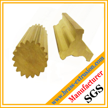 C38500 brass extrusion profiles valve parts brass valve sections profiles fittings