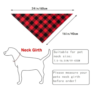 Perro bandana mascota bufanda clásico plaid