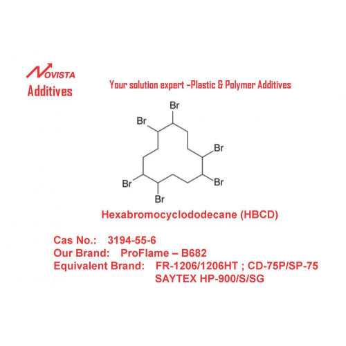 HBCD Hexabromociclododecano ignífugo 3194-55-6