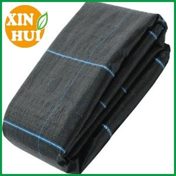 Black Mulch Mat Spunbond Polyester Weed Mulch Mat 1.8m x 50m