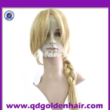 High Quality Hot Selling Beauty Synthetic Long Pony-tail Fancy Dress Wigs Cosplay Wig