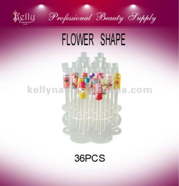 Flower Shape Nail Art Design Display