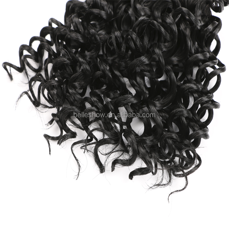 Wholesale   synthetic hair extensions  hair bulk curly braiding hair weaving deep wave  high quality