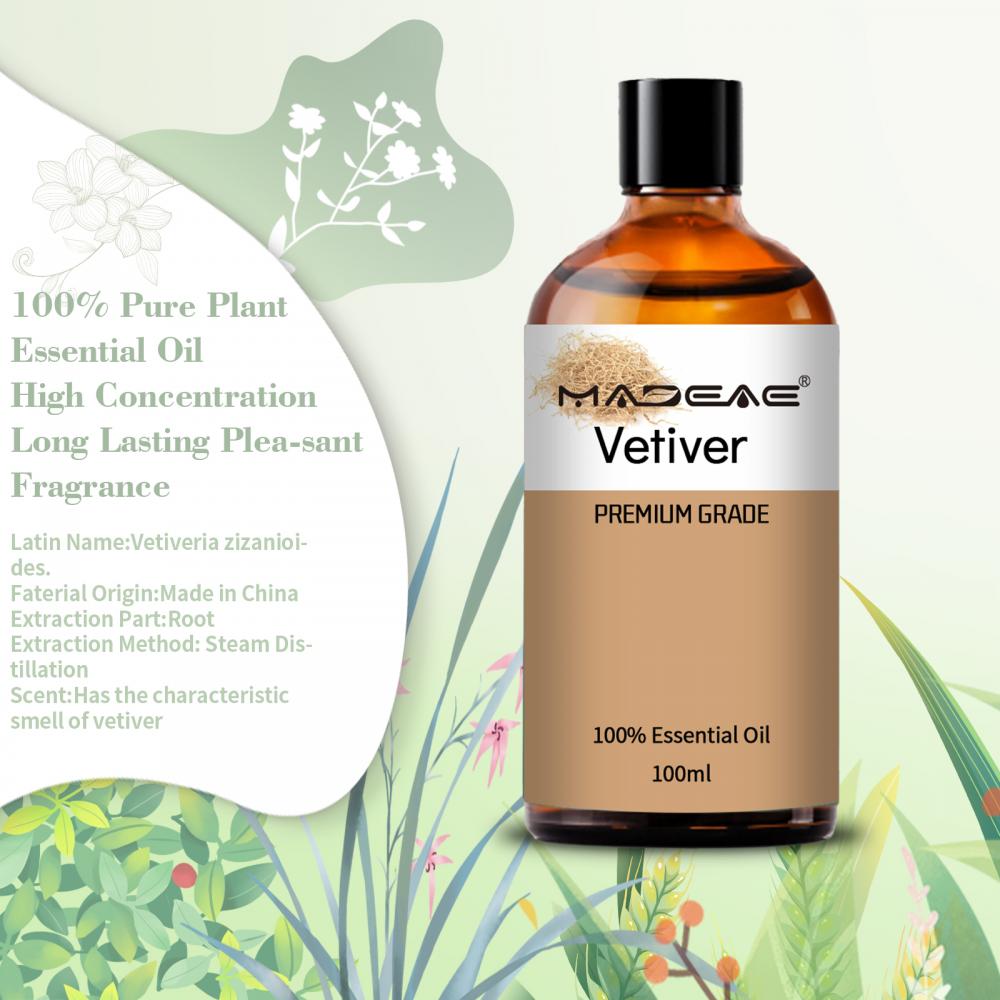 OEM Custom Package Bester Preis natürlicher Vetiver ätherisches Öl Vetiver Öl