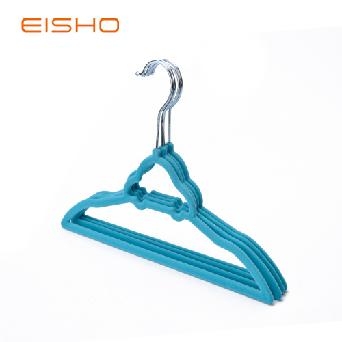 EISHO Slim Velvet Shock Hangers Bulk