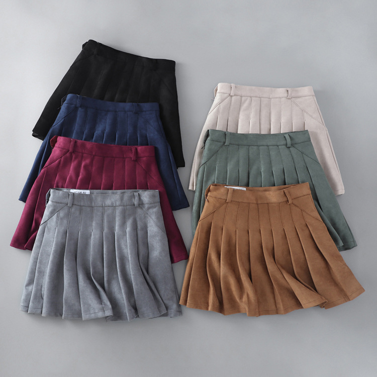 Custom 100% Polyester Mini Plaid Short Skirt Wholesale Womens Pleated Skirts Women