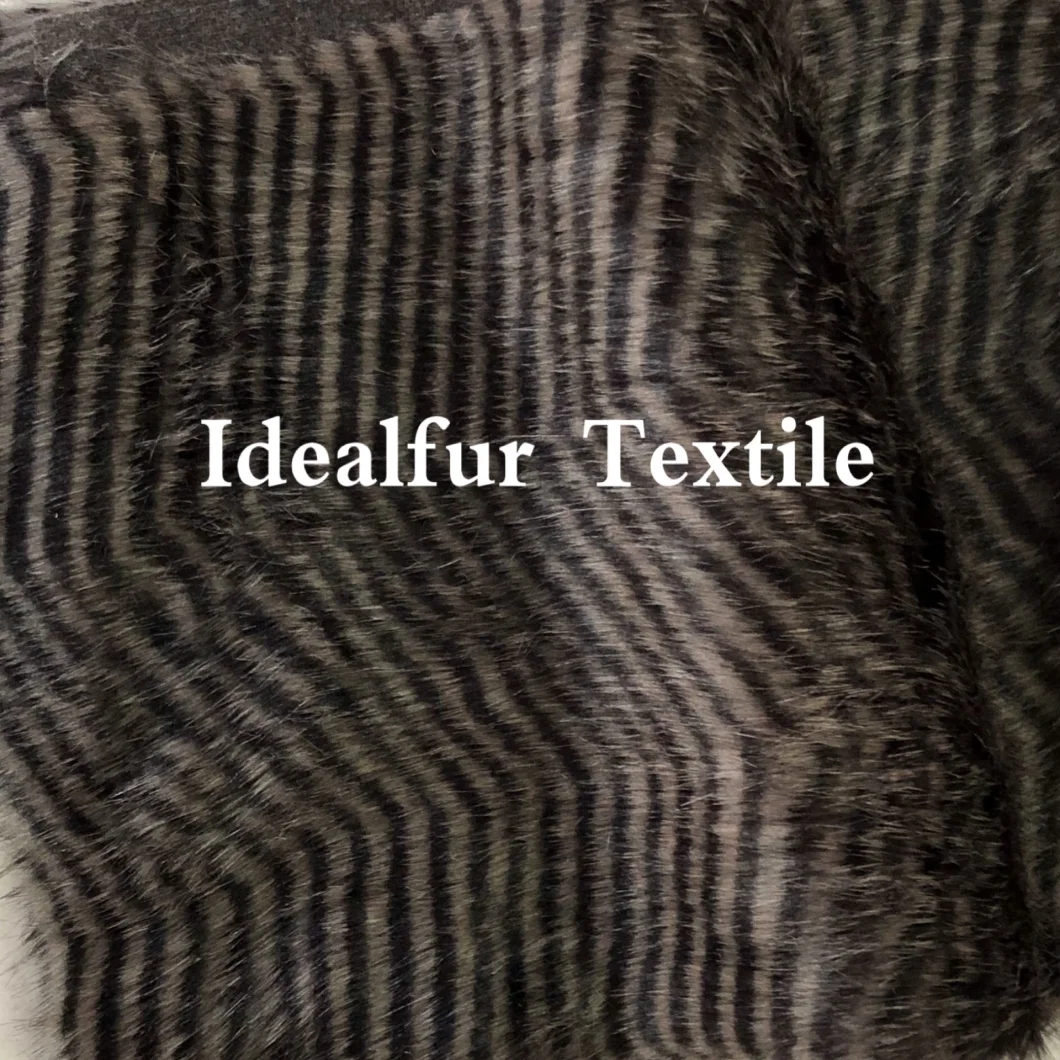 Pressing Herringbone Pattern Short Synthetic Fur