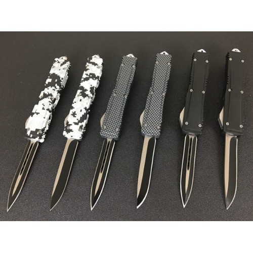 Coltello Microtech Nero Automatico OTF con Rompivetro