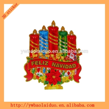 3D holiday christmas dolls stickers