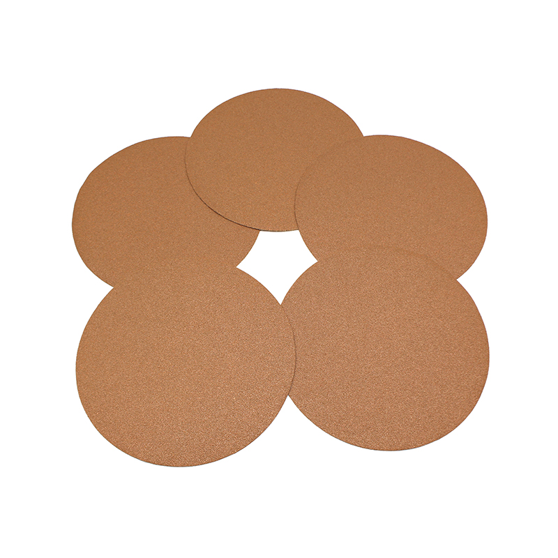 Gold Alumina Hook and Loop Round Sandpaper