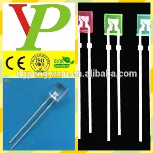 High bright green led diode square 234 low price