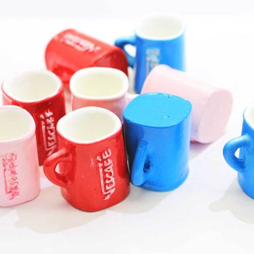 Neue Produkte Harz 3D Kaffeetasse Cabochons Kawaii Harz Cafe Tasse Kaffeegetränk Charms Anhänger DIY Schmuckherstellung Lieferant