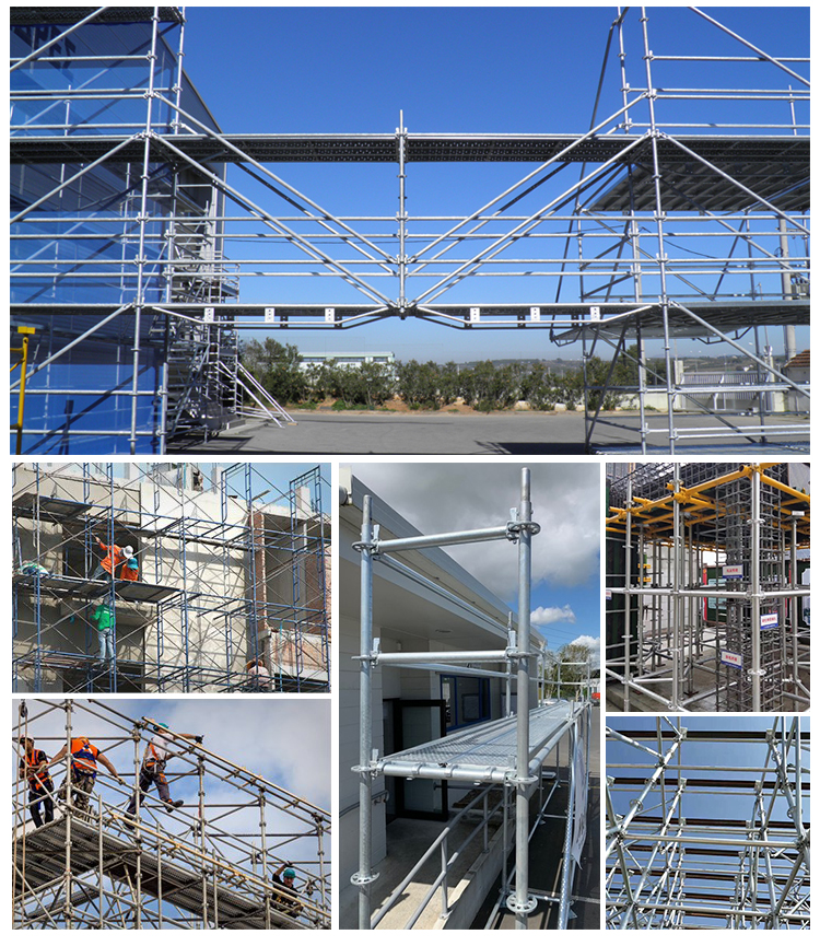 Kwikstage Scaffolding System tower Galvanized painted used kwick Duty Quick stage aluminium Platform banana scaffold vertical