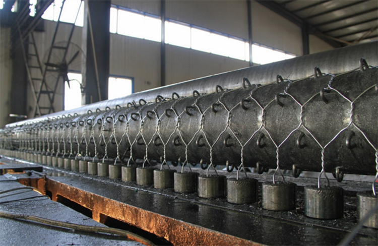 Hexagonal Hole Shape Gabion Application Gabion Wall