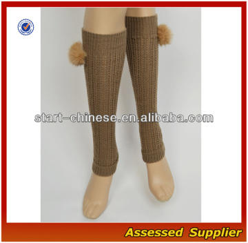 Women Boot Socks/2015 Hot Sale Women Boot Socks With Fashion Fuzzy Balls/ Wholesale Boot Socks QH-N028