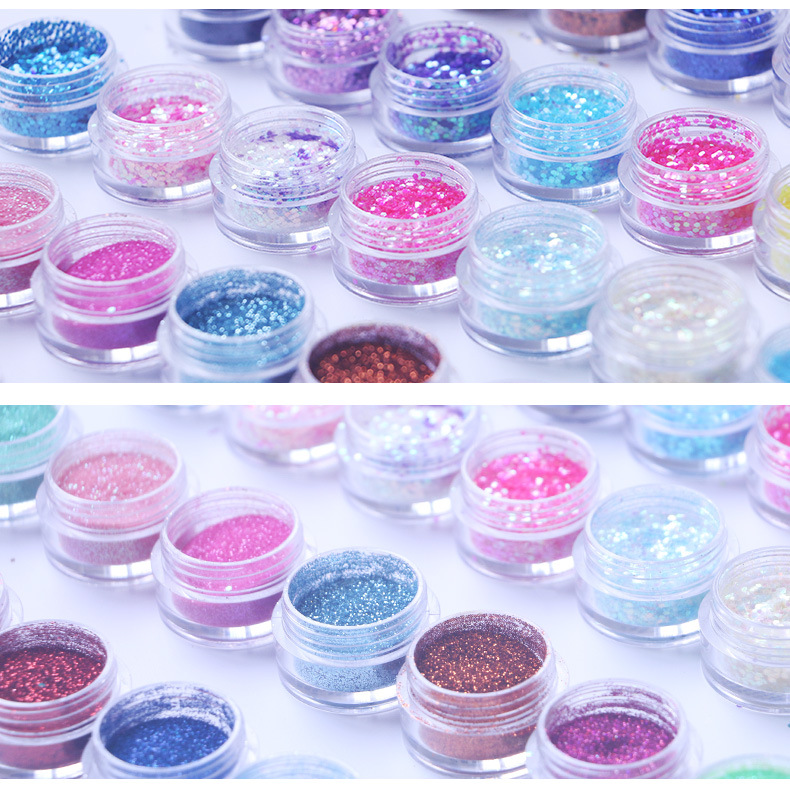 Wholesale PET Eyeshadow Glitter Powder for Nail Art