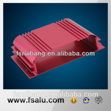 Custom red extruded aluminium cases box