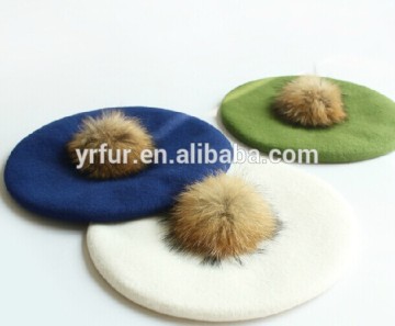 All colors real raccoon fur ball accessory/ fur ball keychain