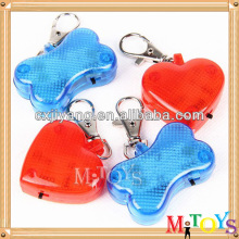 LED flash pendant with keychain night pet finder pet collar light clip safety light set