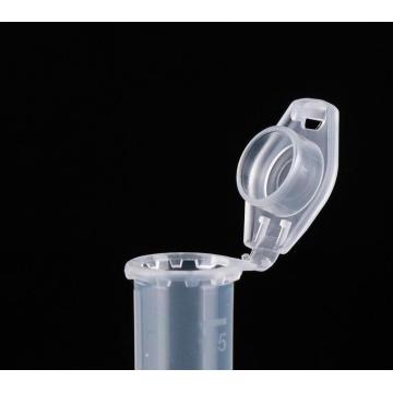 Tubo de microcentrífuga transparente de 1,5 ml