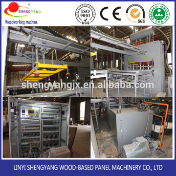 short cycle laminating line