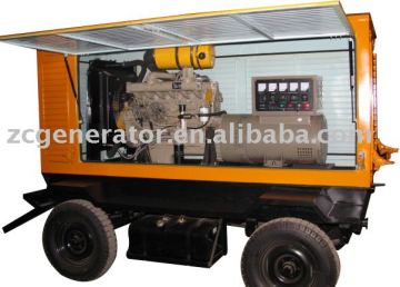 silent diesel gen sets/soundproof diesel gen sets/Low Noise Generating Sets/power generating sets (with Wheels)