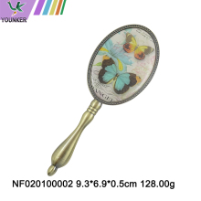 Hot selling mini hand metal makeup mirror