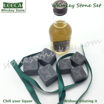 Whiskey stone engraved business gifts for drinkers