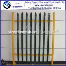 2015 New product outdoor Decorative Wrought Iron fence with iron pickets /steel fence design