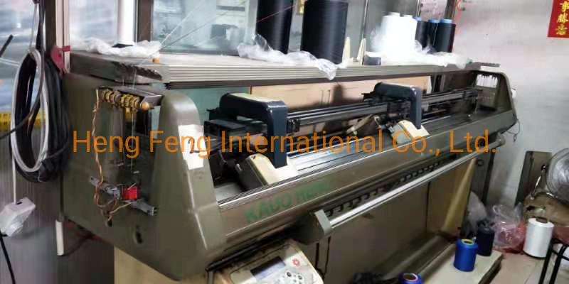 Kauoheng Kh323DJ & 323dtj 14G Flat Knitting Machine Collar Knitting Machine with Semi Jacquard Knitting Machine Year 2002-2005