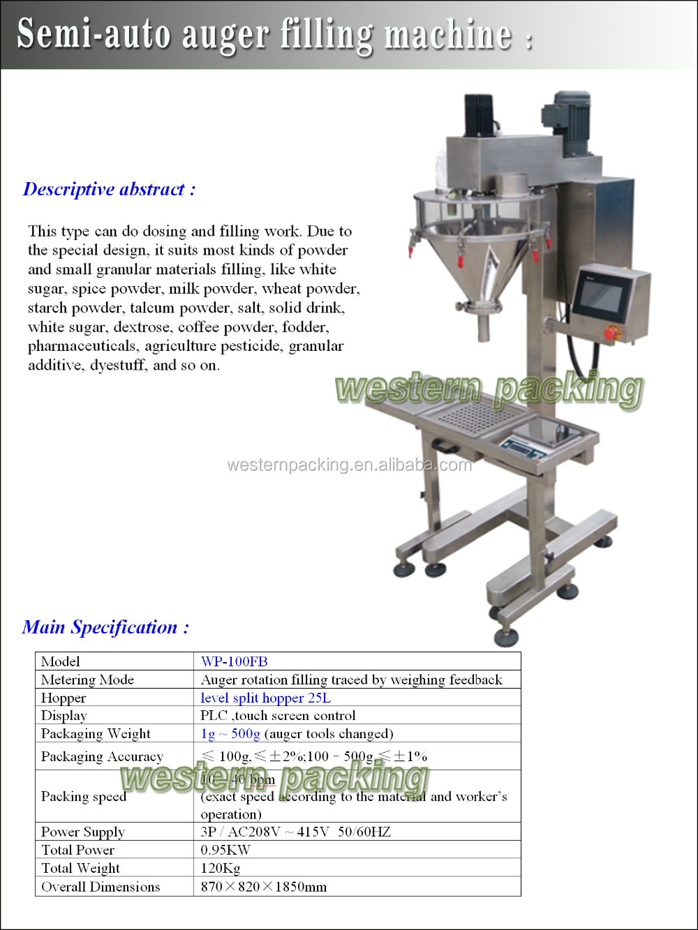 talcum powder filling machine/baby powder filling machine/powder packing