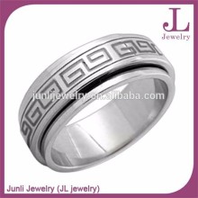 Customized Men Ring Designs Great Wall Stainless Steel Spinner Ring