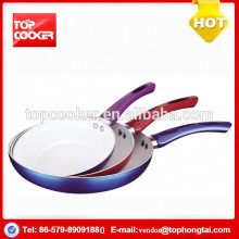 Green Pan Aluminium Metallic Painting Fry Pan Set