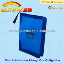 a4 plastic document case zipper bag