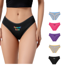 Wholesale Multicolor Mid Waist Cotton Underwear for Teens