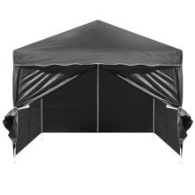 Black Commercial Tent for Event Promotions and Foldable Marquees