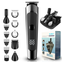 Waterproof Men's Cordless Electric Beard and Mustache Trimmer