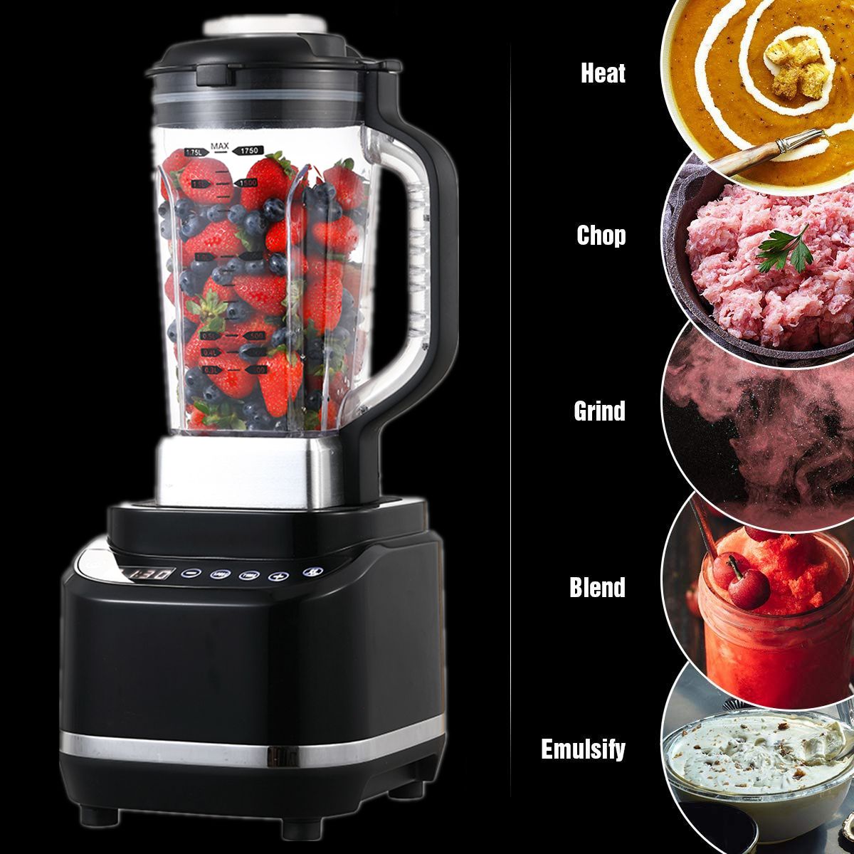 High Speed Food Mixer Smoothie Vacuum electric Blender